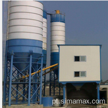 Exportar para o Benin HZS90 Planta de lotes de concreto estacionário